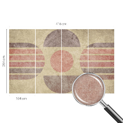 Självhäftande fototapet Geometriska former