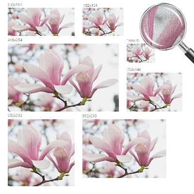 Fototapet för barn med motiv av magnoliablommor