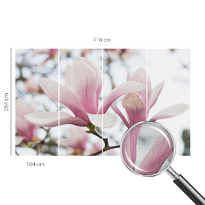 Fototapet för barn med motiv av magnoliablommor