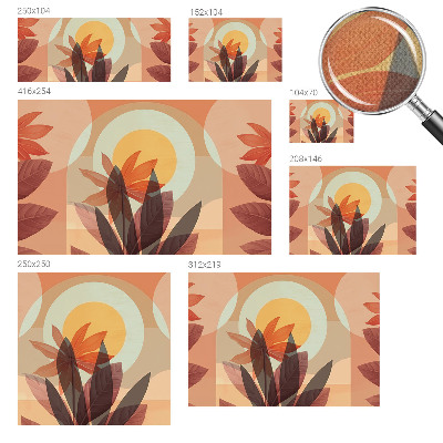 Peel and stick fototapet med blommigt abstrakt motiv