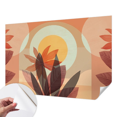 Peel and stick fototapet Blommig abstraktion