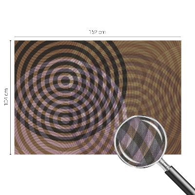 Fototapet barn med ett mönster av hypnotiserande cirklar
