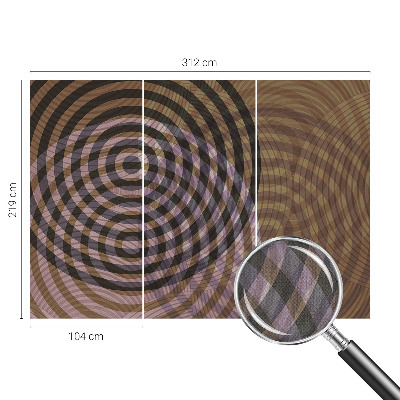 Fototapet barn Hypnotiserande cirklar