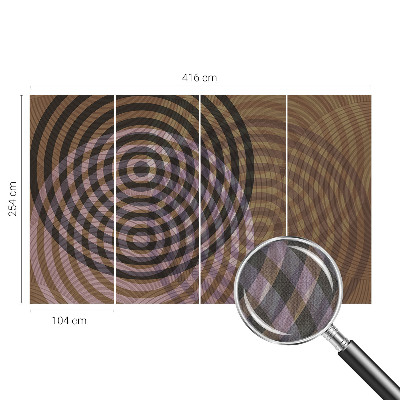 Fototapet barn Hypnotiserande cirklar