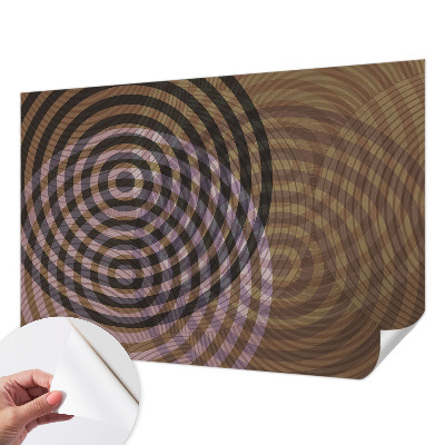 Fototapet barn med ett mönster av hypnotiserande cirklar
