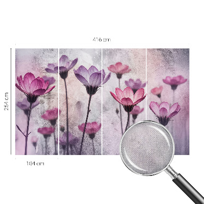 Fototapet för barn Pastellblommor