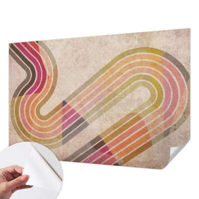 Självhäftande fotovägg Geometriska linjer