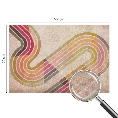 Självhäftande fotovägg Geometriska linjer