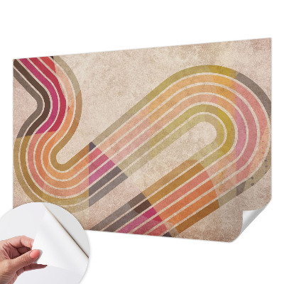 Självhäftande fotovägg Geometriska linjer