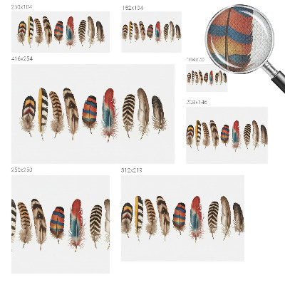 Peel and stick fototapet Färgglada fjädrar