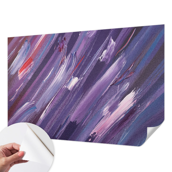 3D fototapet med färgglada penseldrag