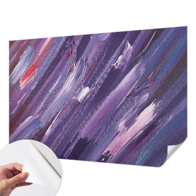 3D fototapet med färgglada penseldrag