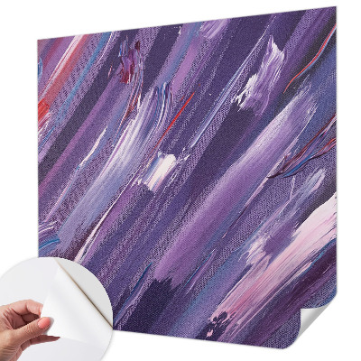 3D fototapet med färgglada penseldrag