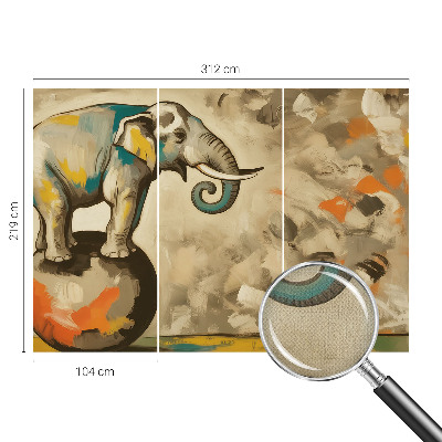 Självhäftande fototapet Abstrakt elefant