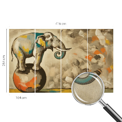 Självhäftande fototapet Abstrakt elefant