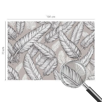 Självhäftande fotovägg Subtila fjädrar