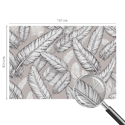 Självhäftande fotovägg Subtila fjädrar