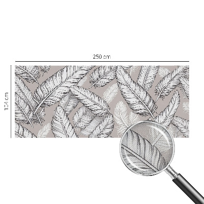 Självhäftande fotovägg Subtila fjädrar