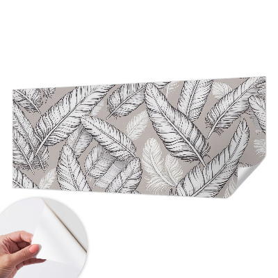 Självhäftande fotovägg Subtila fjädrar