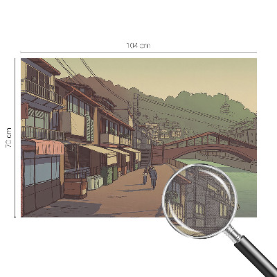 3D fototapet Pastelllandskap