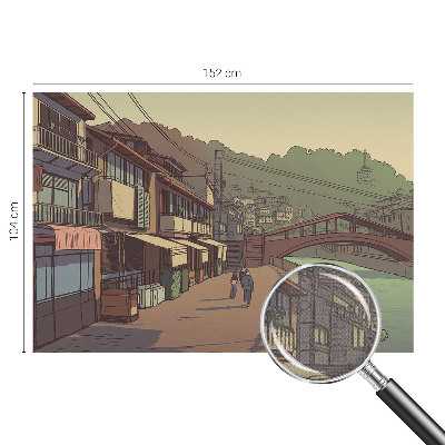 3D fototapet Pastelllandskap