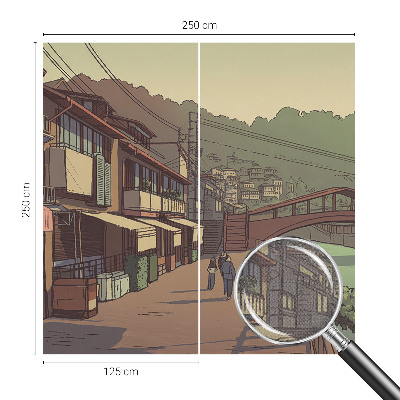 3D fototapet Pastelllandskap