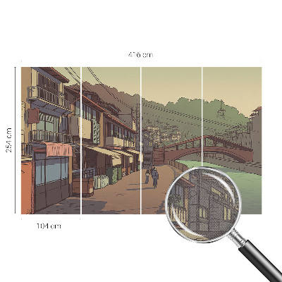 3D fototapet Pastelllandskap