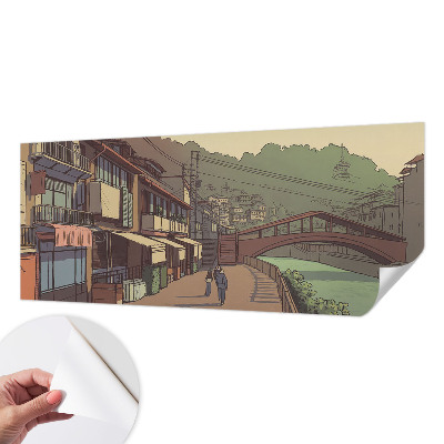 3D fototapet Pastelllandskap