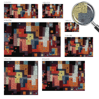 Fototapet barn Färgglada former