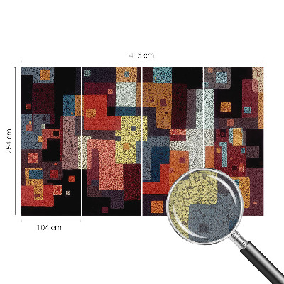 Fototapet barn Färgglada former