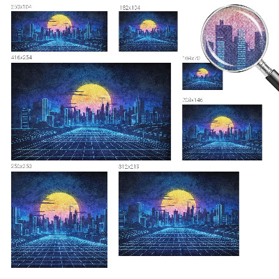 Fototapet för barn Futuristiskt landskap