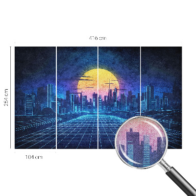 Fototapet för barn Futuristiskt landskap