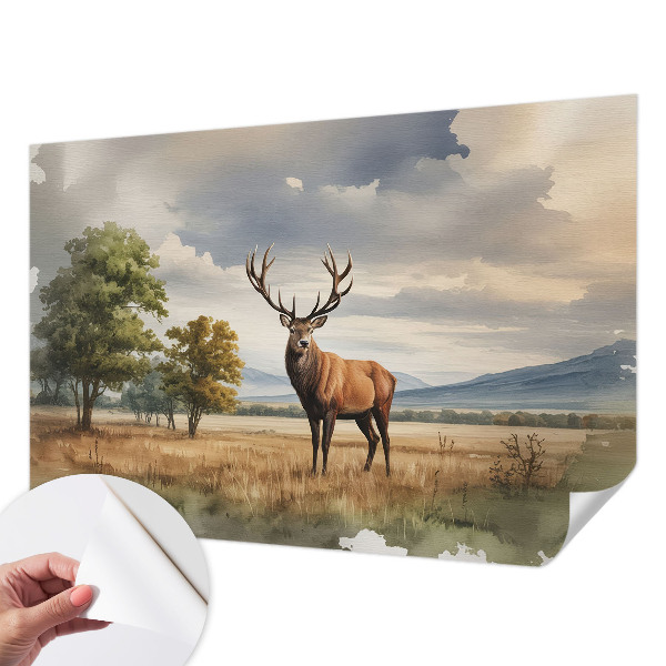 Självhäftande fotovägg Majestätisk hjort
