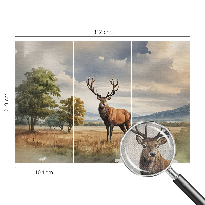Självhäftande fotovägg Majestätisk hjort