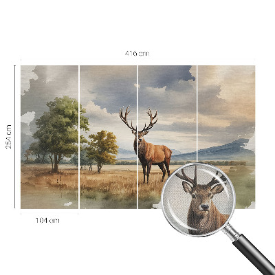 Självhäftande fotovägg Majestätisk hjort