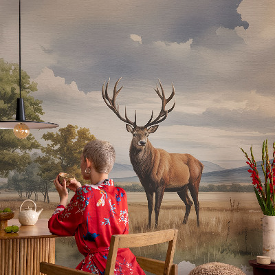 Självhäftande fotovägg Majestätisk hjort