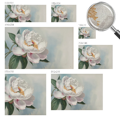 Peel and stick fototapet med motiv av en vacker pion