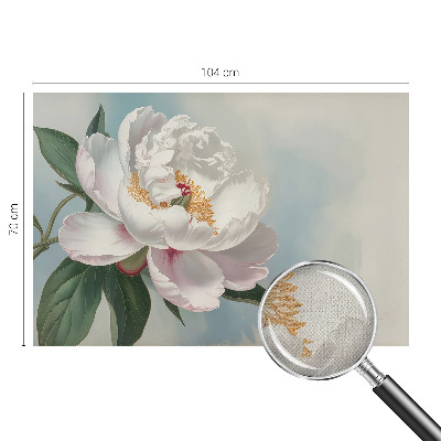 Peel and stick fototapet med motiv av en vacker pion