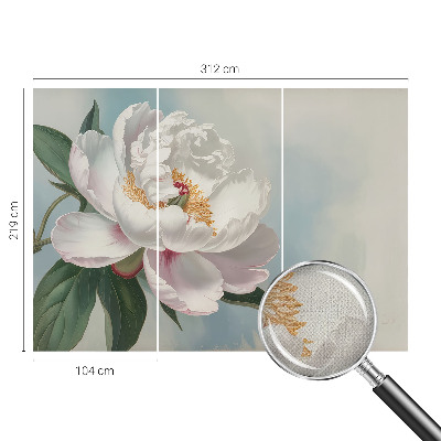 Peel and stick fototapet med motiv av en vacker pion