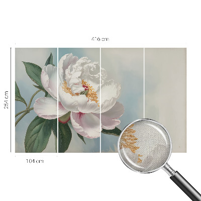 Peel and stick fototapet med motiv av en vacker pion