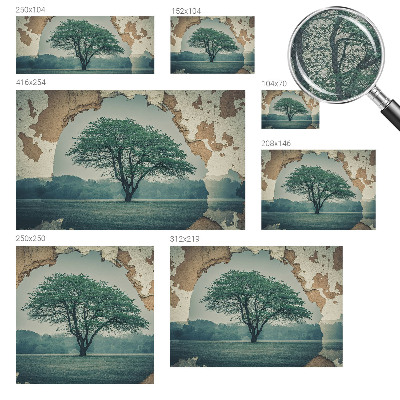 Självhäftande fototapet Ett ensamt träd