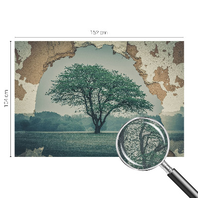 Självhäftande fototapet Ett ensamt träd