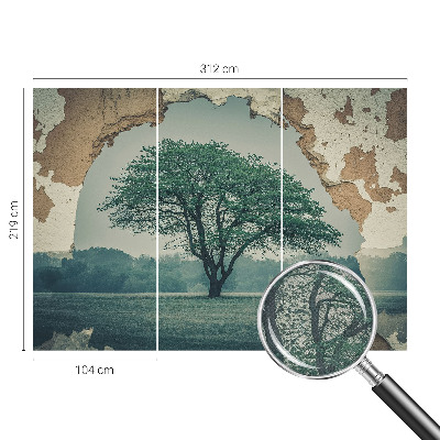 Självhäftande fototapet Ett ensamt träd