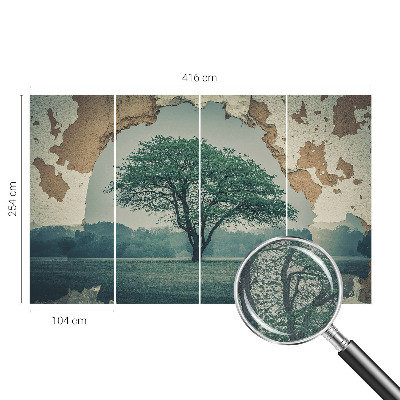 Självhäftande fototapet Ett ensamt träd