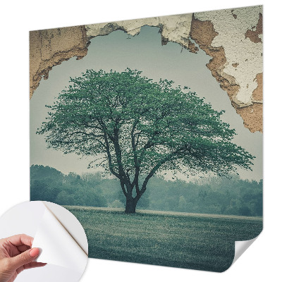 Självhäftande fototapet Ett ensamt träd