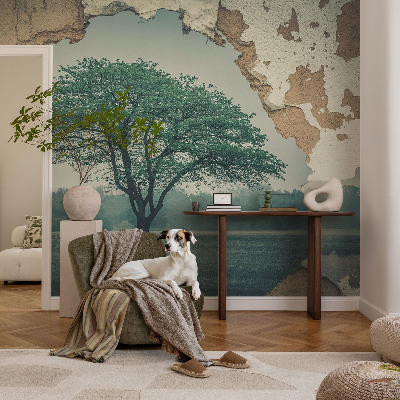 Självhäftande fototapet Ett ensamt träd