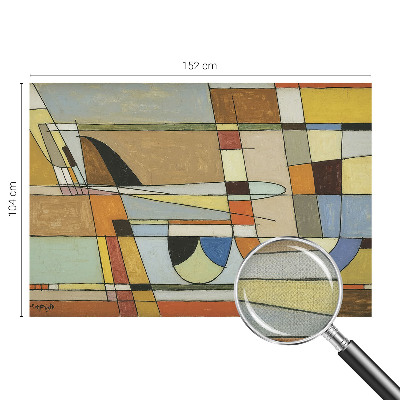 3D fototapet med ett geometriskt harmonimönster