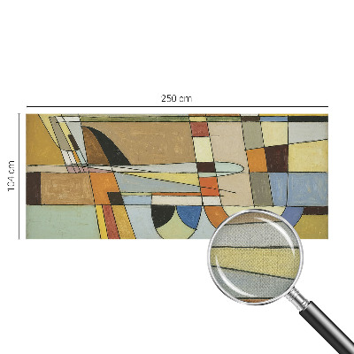 3D fototapet med ett geometriskt harmonimönster