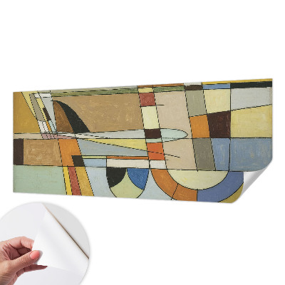 3D fototapet med ett geometriskt harmonimönster