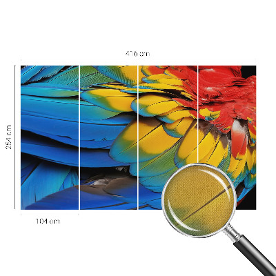 Peel and stick fototapet Regnbågsfjädrar